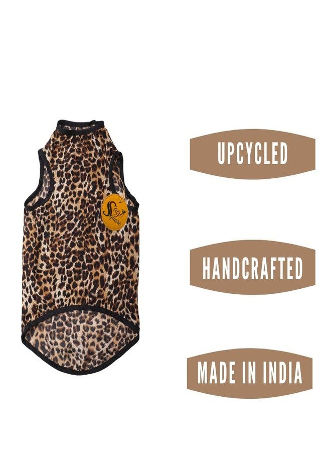 Sage Square Crazy Printed Dog T-Shirt, Trending Dog T-Shirt, Ultra Soft & Light Weight, Comfortable & Breathable Dog Apparel, Trendy Outfit (XLarge - 24 inch) (Cheetah Print) - Image 3